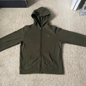 boys XL polo zip up hoodie